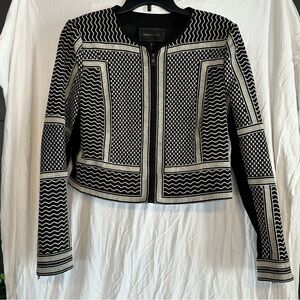 BCBG MAZAZARIA runway Black & Grey Size L Jacket
